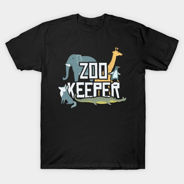 Zookeeper animal keeper gift for keeper in zoo T-Shirt by voidea